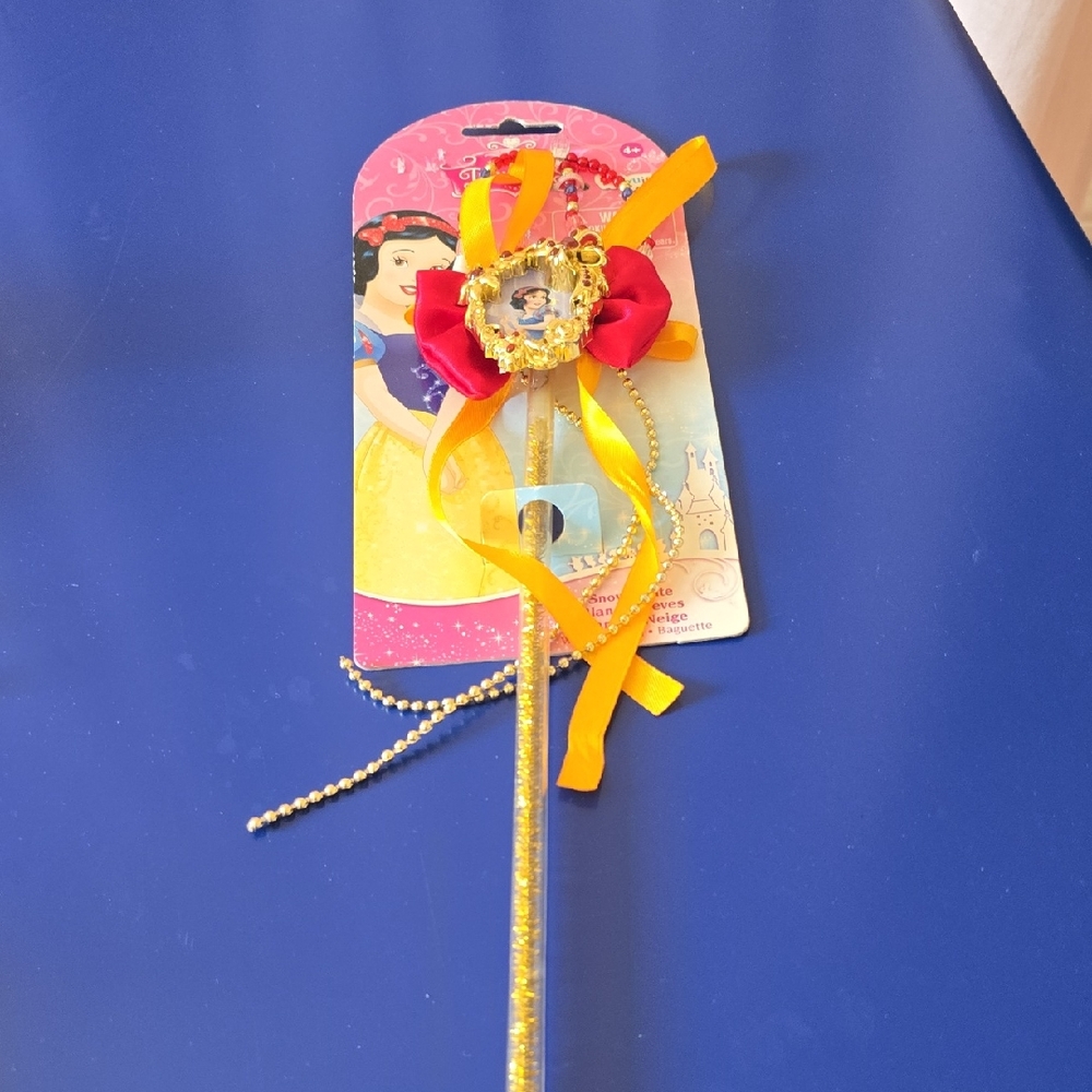 Disney Princess Hair Wand with Red and Yellow Ribbons